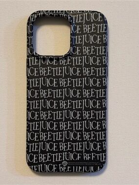 Beetlejuice iPhone 14 Pro Max velvet caviar case glows in the dark